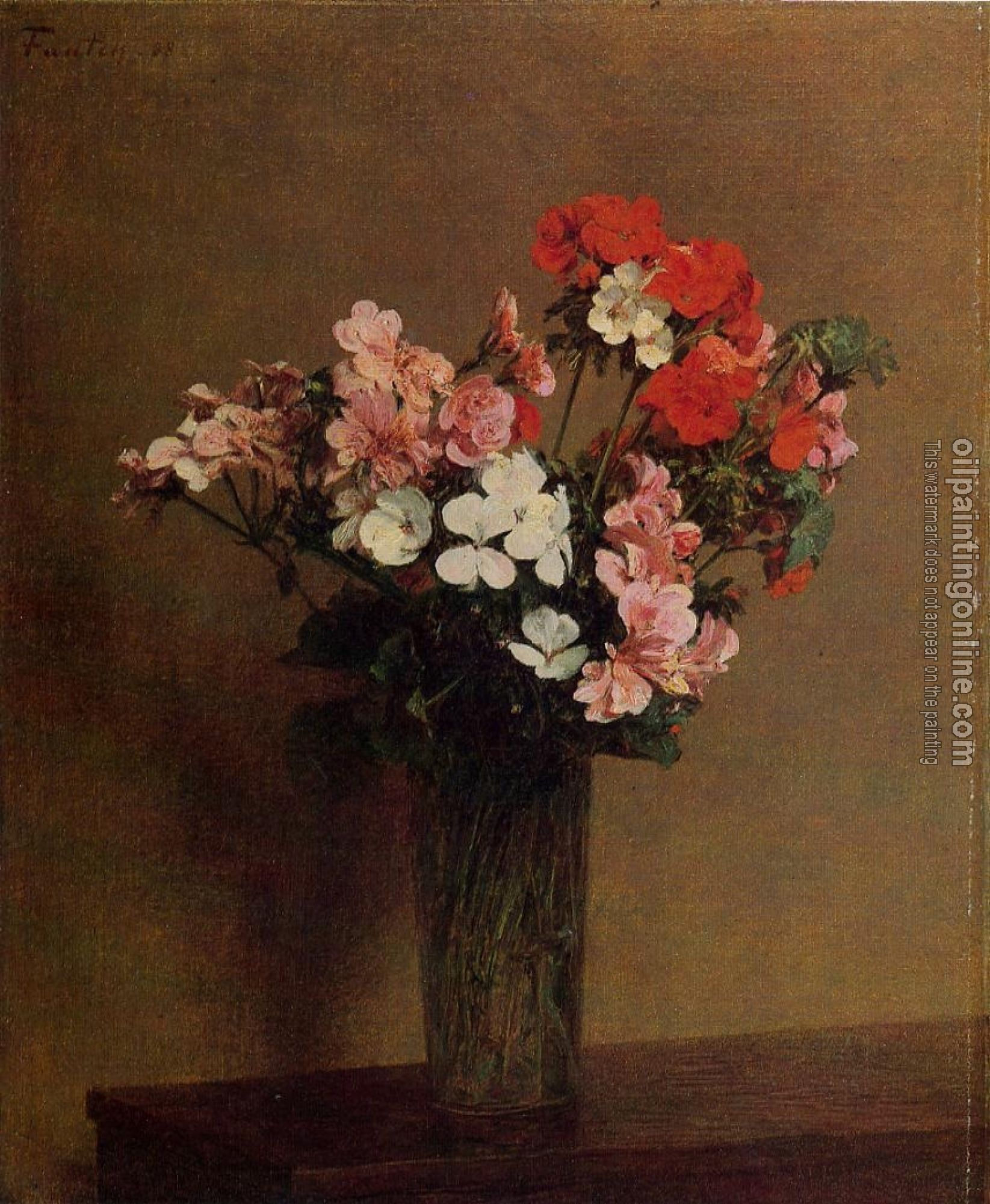 Fantin-Latour, Henri - Geraniums